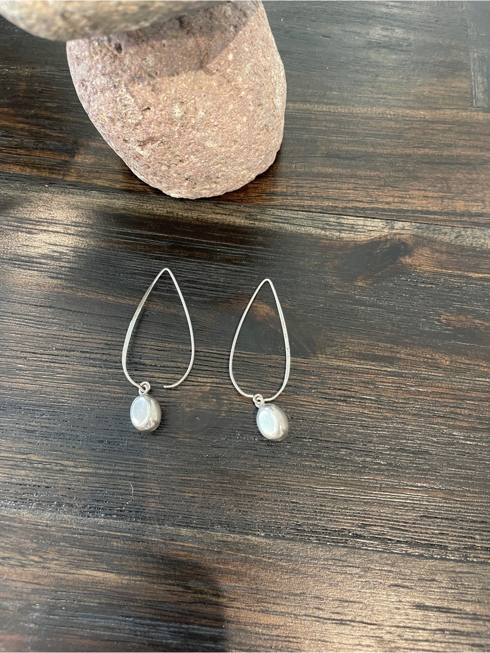 Silpada Sterling Silver Teardrop Hoop Earrings